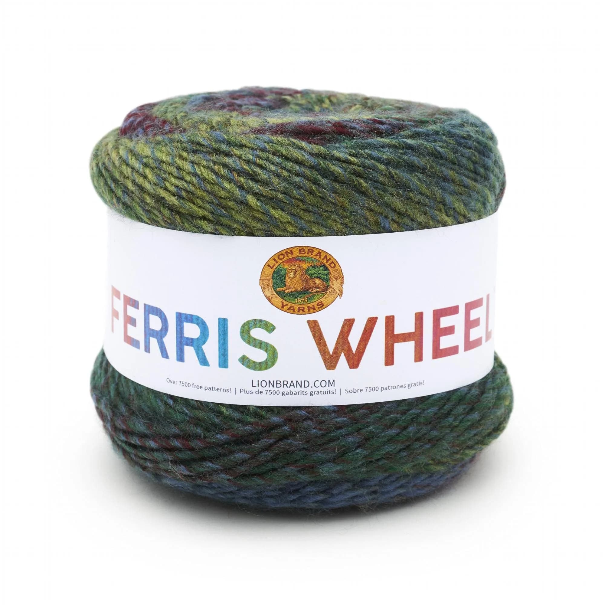 Lion Brand Yarn Ferris Wheel Crochet Yarn Morning Java Multicolor | 270 yd. Worsted Acrylic for Colorful Crafts — Imaginary Garden