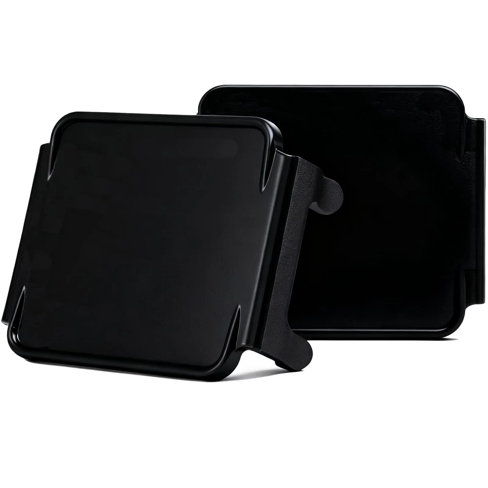 SWATOW INDUSTRIES 3 Inch Amber LED Pod Light Covers (2-Pack) | Street Legal Protection — Black