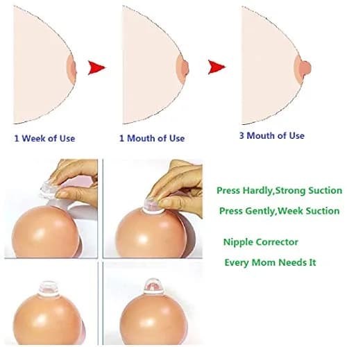 Finever Clear Nipple Corrector Set | 2 Count, Medical Silicone thumbnail 3