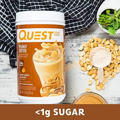 Quest Peanut Butter Protein Powder 1.6 Pound | 23g Protein, Low Sugar, Gluten Free thumbnail 5