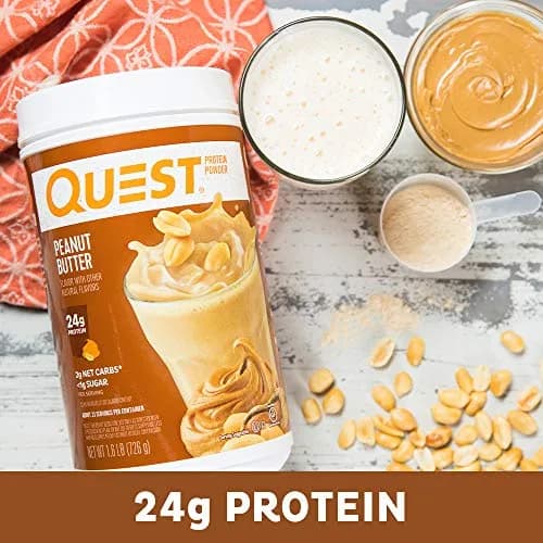 Quest Peanut Butter Protein Powder 1.6 Pound | 23g Protein, Low Sugar, Gluten Free thumbnail 3