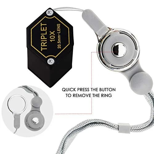 DANOPLUS 10x Magnifier Jewelry Loupe 20.5mm | Achromatic Triplet Lens for Jeweler, Stamp, Coin, Hobbyist thumbnail 8