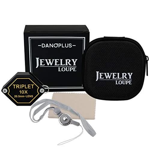 DANOPLUS 10x Magnifier Jewelry Loupe 20.5mm | Achromatic Triplet Lens for Jeweler, Stamp, Coin, Hobbyist thumbnail 3
