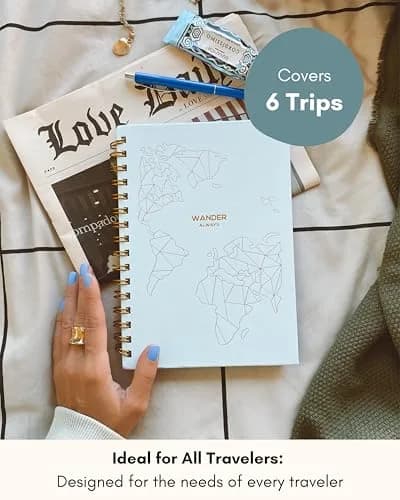 Lamare Travel Journal for Women – Travel Notebook & Vacation Planner | Compact, Undated, Travel Memory Book thumbnail 2