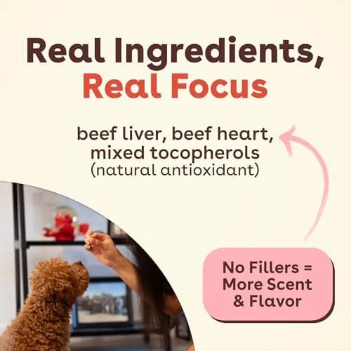 Pupford Freeze Dried Training Treats for Dogs & Puppies (Beef Liver, 4 oz) | All-Natural, Low-Calorie, Perfect for Training thumbnail 4