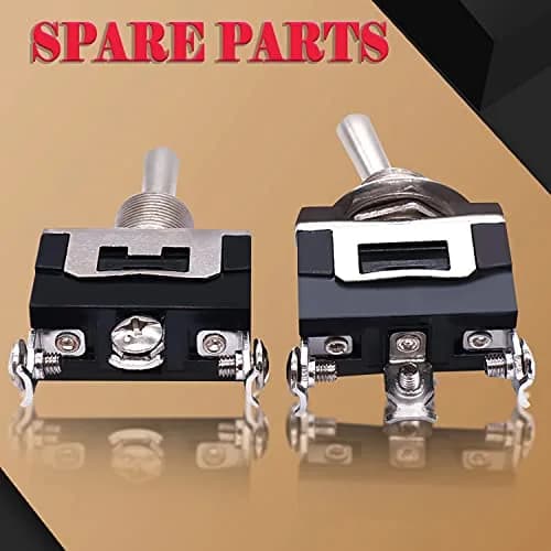 Twidec Heavy Duty SPDT Toggle Switch 16A 250V AC 3-Pin ON/Off/ON with Waterproof Cover (3-Pack) thumbnail 4