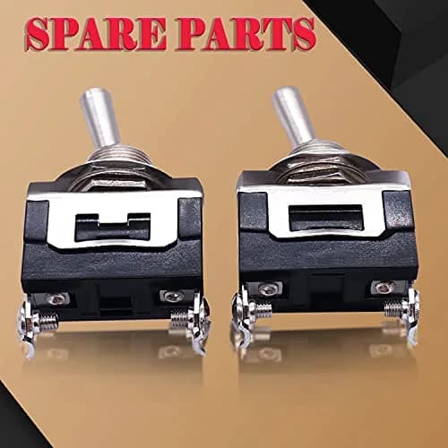 Twidec Heavy Duty SPST Toggle Switch 16A 250V AC (2-Pin, Black) | Waterproof Boot Cap Included thumbnail 7