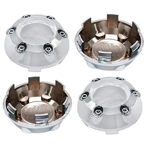 AUTUT Silver Wheel Center Caps 67mm Outer Diameter | 4-Piece Set for Cars and Trucks thumbnail 1