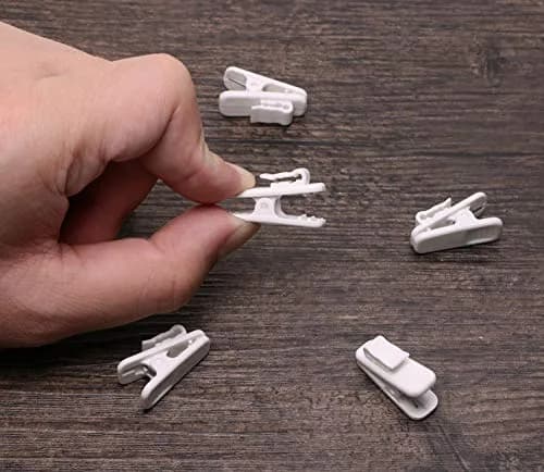 Mini Skater 6Pcs White Earphone Wire Clips | 1 Inch Length, 1.5mm Wire Diameter thumbnail 4