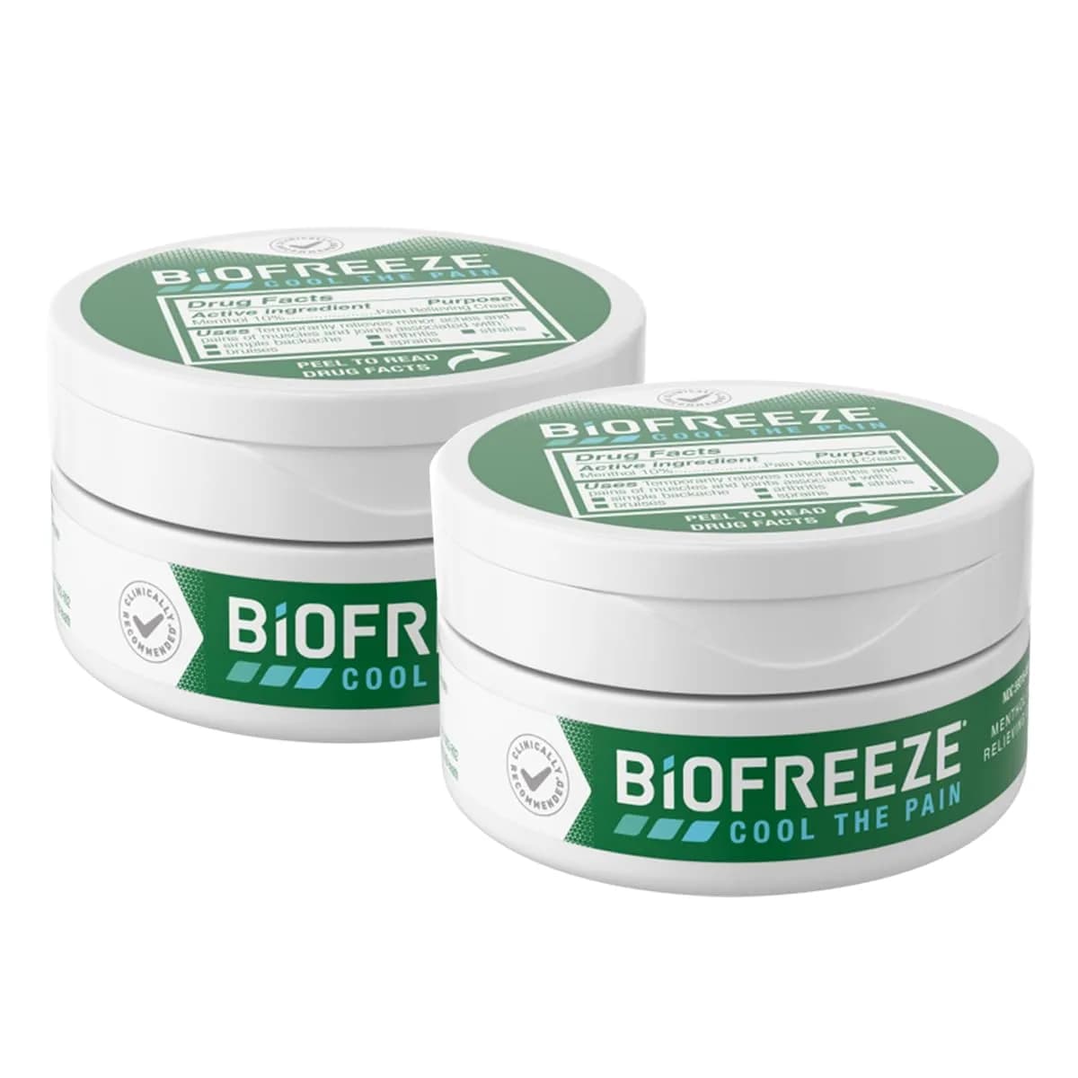 Biofreeze Menthol Pain Relief Cream 177ml (6 Fl Oz) | Cooling Relief for Arthritis, Muscle & Back Pain