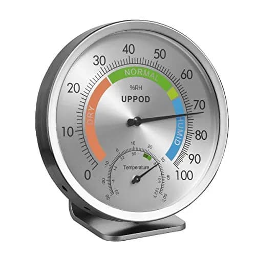 LittleGood Analog Hygrometer Thermometer 13cm (5") | Accurate Humidity & Temperature Monitor for Indoor/Outdoor Use thumbnail 1