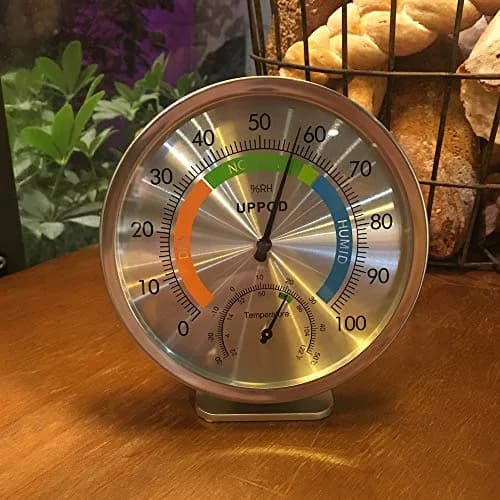 LittleGood Analog Hygrometer Thermometer 13cm (5") | Accurate Humidity & Temperature Monitor for Indoor/Outdoor Use thumbnail 4