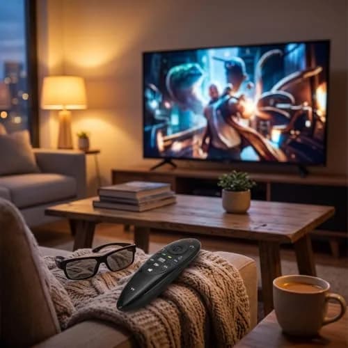 Zerone Replacement Remote Control for 3D Smart TV | 10m Range, No Voice Functions thumbnail 2