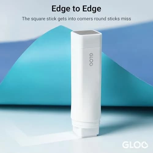Kokuyo Gloo Square Glue Stick Firm Stick Small Size 22g (0.78oz) Pack of 5 | Strong Adhesive for Paper Crafts thumbnail 3