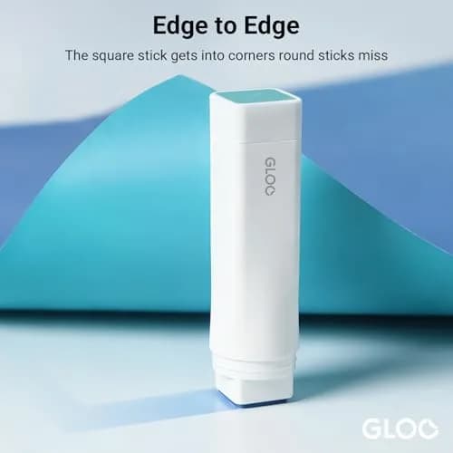 Kokuyo Gloo Square Glue Stick, Color Disappearable, Small Size, Pack of 5 (22g each) | Eco Mark Certified thumbnail 3