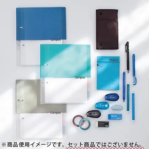 Kokuyo Campus 2-Ring Loose Leaf Binder B5 Pink | Stores 100 Sheets with Dividers thumbnail 10