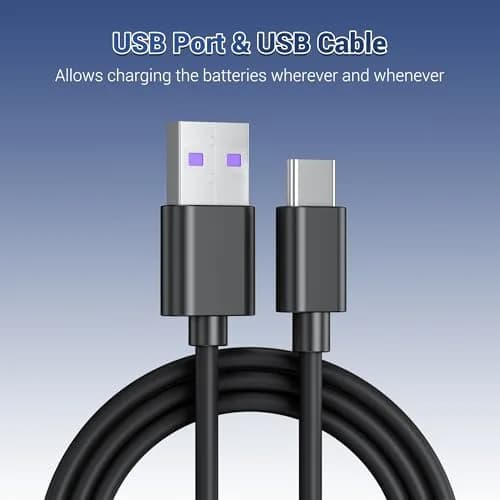 JJC LP-E17 Dual USB Battery Charger for Canon EOS R100 R50 R10 Rebel T8i T7i T6i | Charges 2 Batteries Simultaneously thumbnail 4