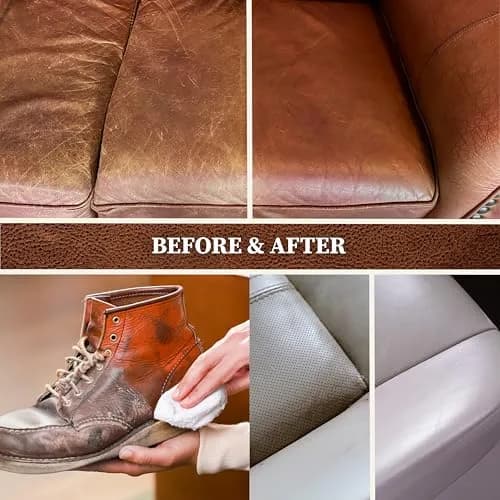 Lexol Leather Cleaner and Conditioner Kit for Furniture, Car Interiors, Shoes & Handbags | 2 x 8 oz Bottles thumbnail 6