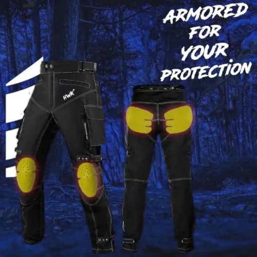 HWK Motorsports Apparel Water Resistant Motorcycle Pants | 91cm (30" Inseam) Waist 96cm (38" Waist) thumbnail 5