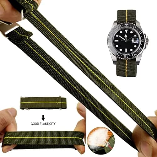 NIBD Watch Band with Elastic Nylon Strap 20/21/22mm | Military Army Style, Durable & Water-Resistant thumbnail 2