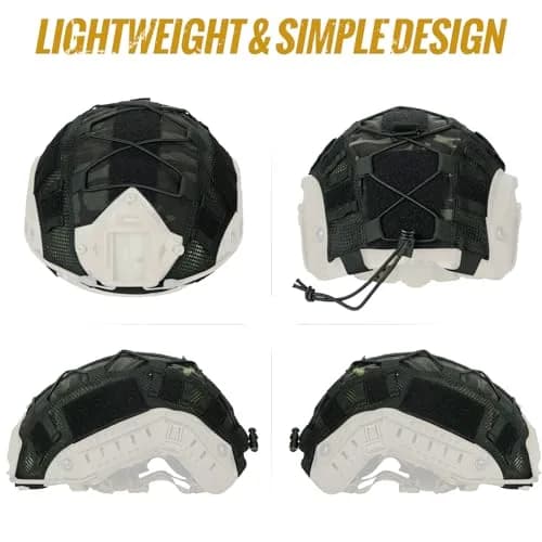 ONETIGRIS Helmet Cover, Tactical Fast Cover Cloth for PJ Helmet, Size M/L | Water-Resistant Cordura Nylon thumbnail 2