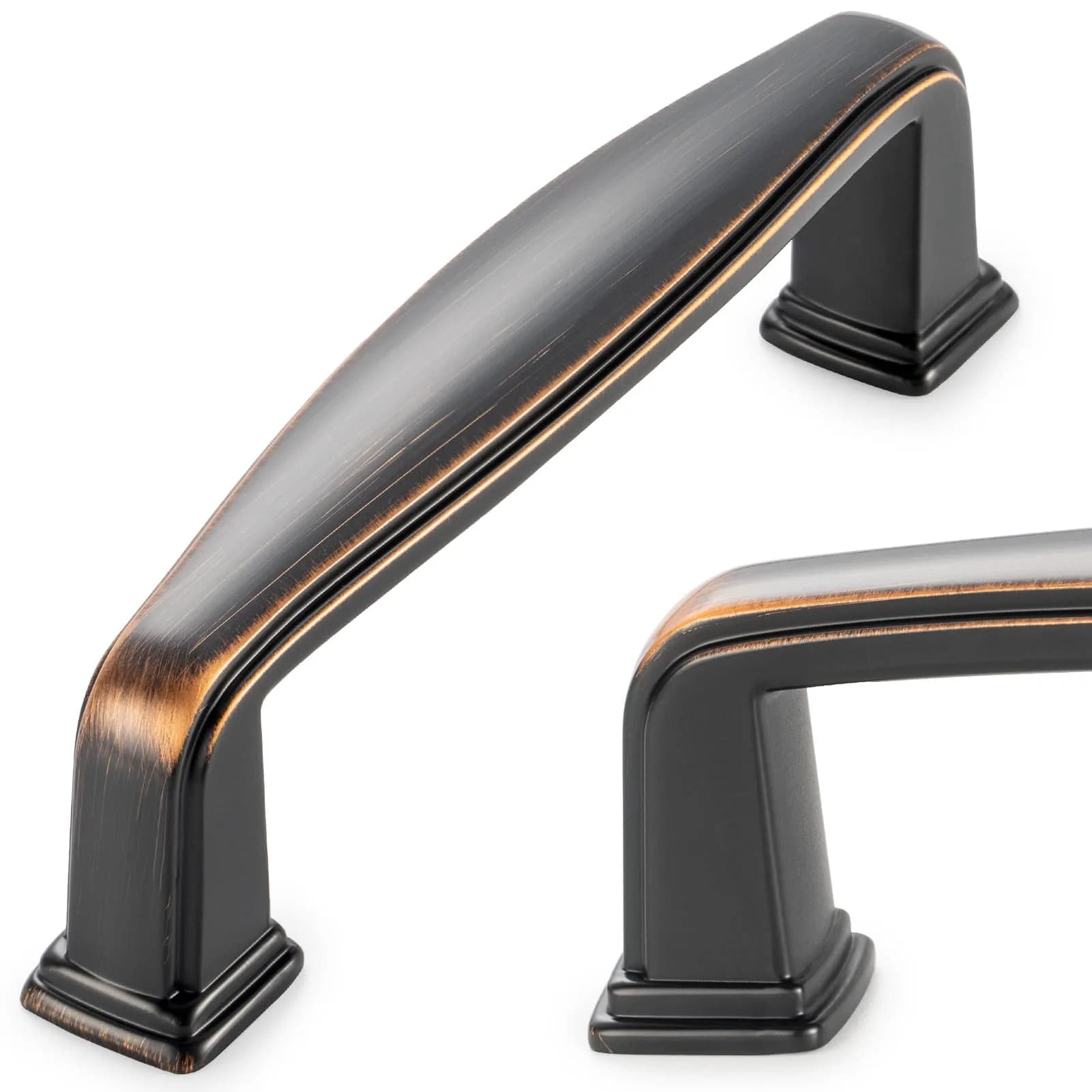 KOOFIZO 10 Pack 3 in Oil Rubbed Bronze Cabinet Pulls | Solid Metal Handles for Kitchen & Furniture - main product image