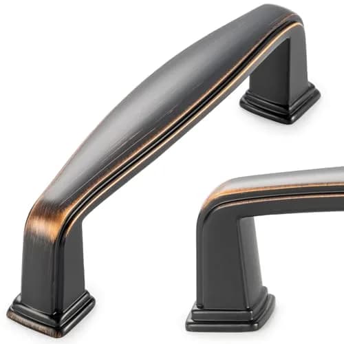 KOOFIZO 10 Pack 3 in Oil Rubbed Bronze Cabinet Pulls | Solid Metal Handles for Kitchen & Furniture thumbnail 1