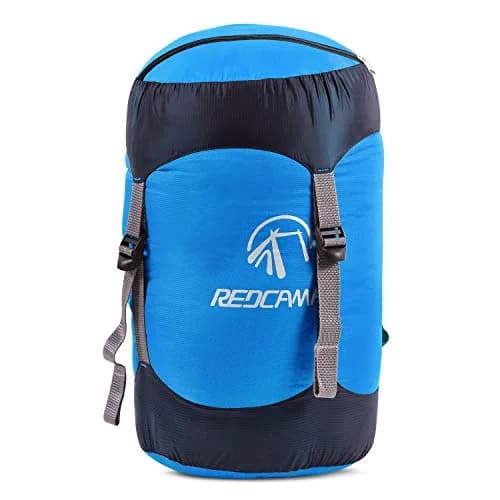 REDCAMP Nylon Compression Stuff Sack Medium Blue | Lightweight Backpacking Gear Organizer thumbnail 1