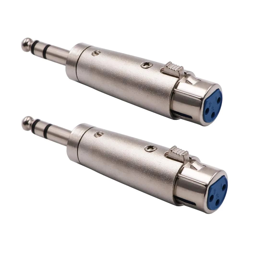 WYMECT XLR Female to 1/4 Inch TRS Stereo Male Adapter 2 Pack | Balanced Audio Connector for Studio & Stage - main product image