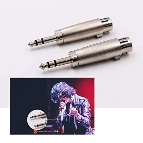 WYMECT XLR Female to 1/4 Inch TRS Stereo Male Adapter 2 Pack | Balanced Audio Connector for Studio & Stage thumbnail 5