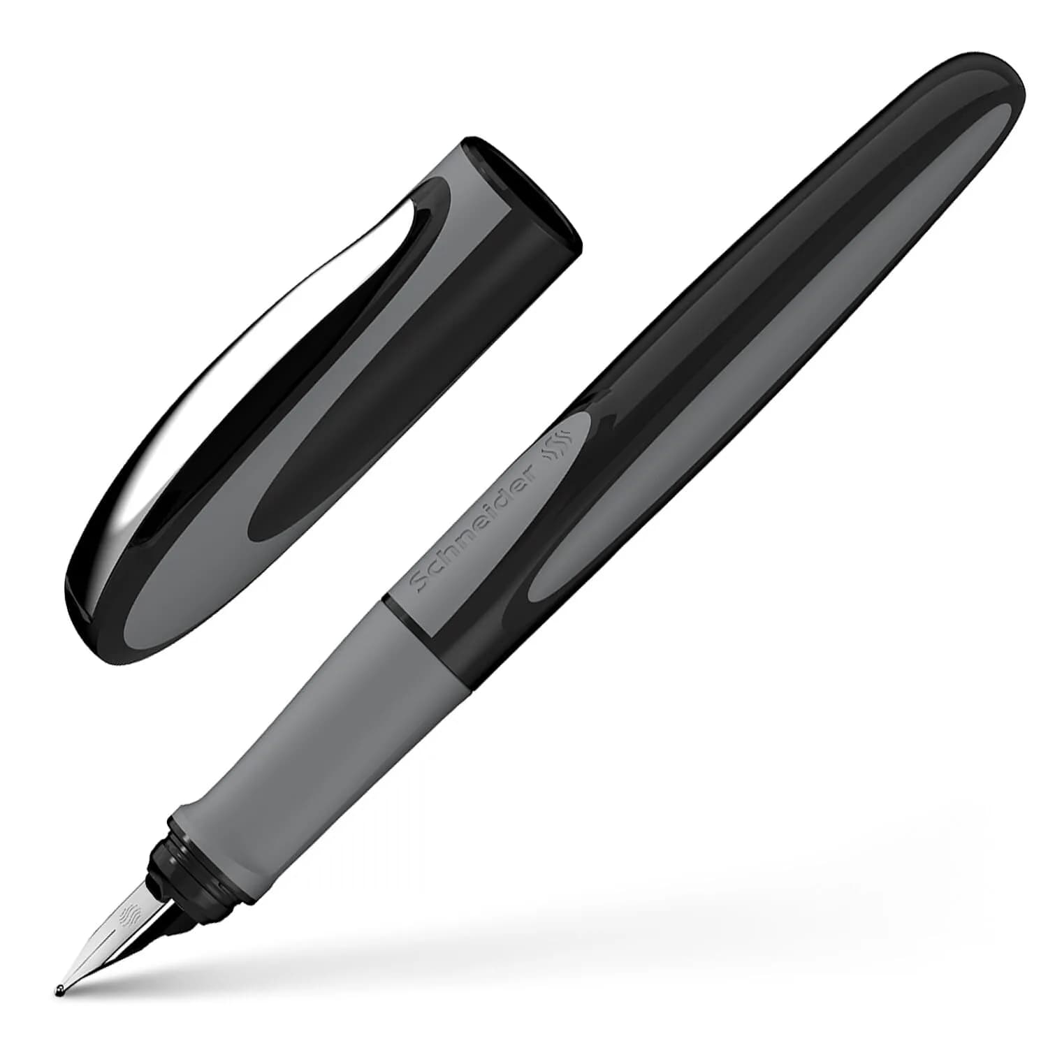 Schneider Ray Fountain Pen Space Blue M+ Nib | German Engineering for Right-Handed Writers — Left Handed Medium Nib