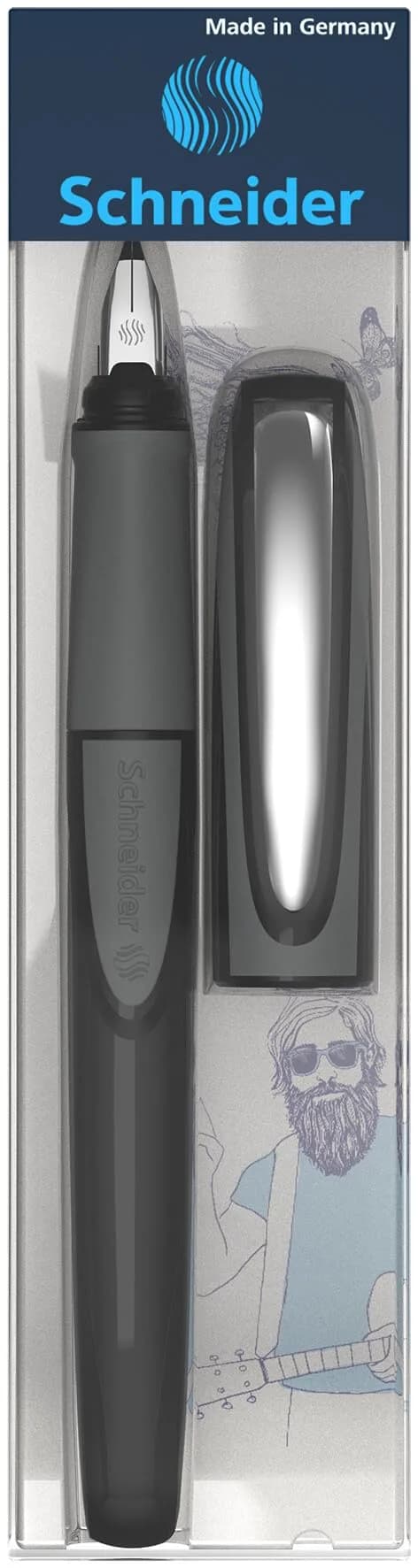 Schneider Ray Fountain Pen Left-Handed Medium Nib (13.6cm) | Smooth Writing for Students and Professionals thumbnail 5