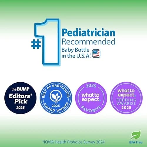 Dr. Brown's Natural Flow Options+ Anti-Colic Glass Baby Bottle 150ml (5 oz) 3-Pack | Clinically Proven Colic Reduction thumbnail 3