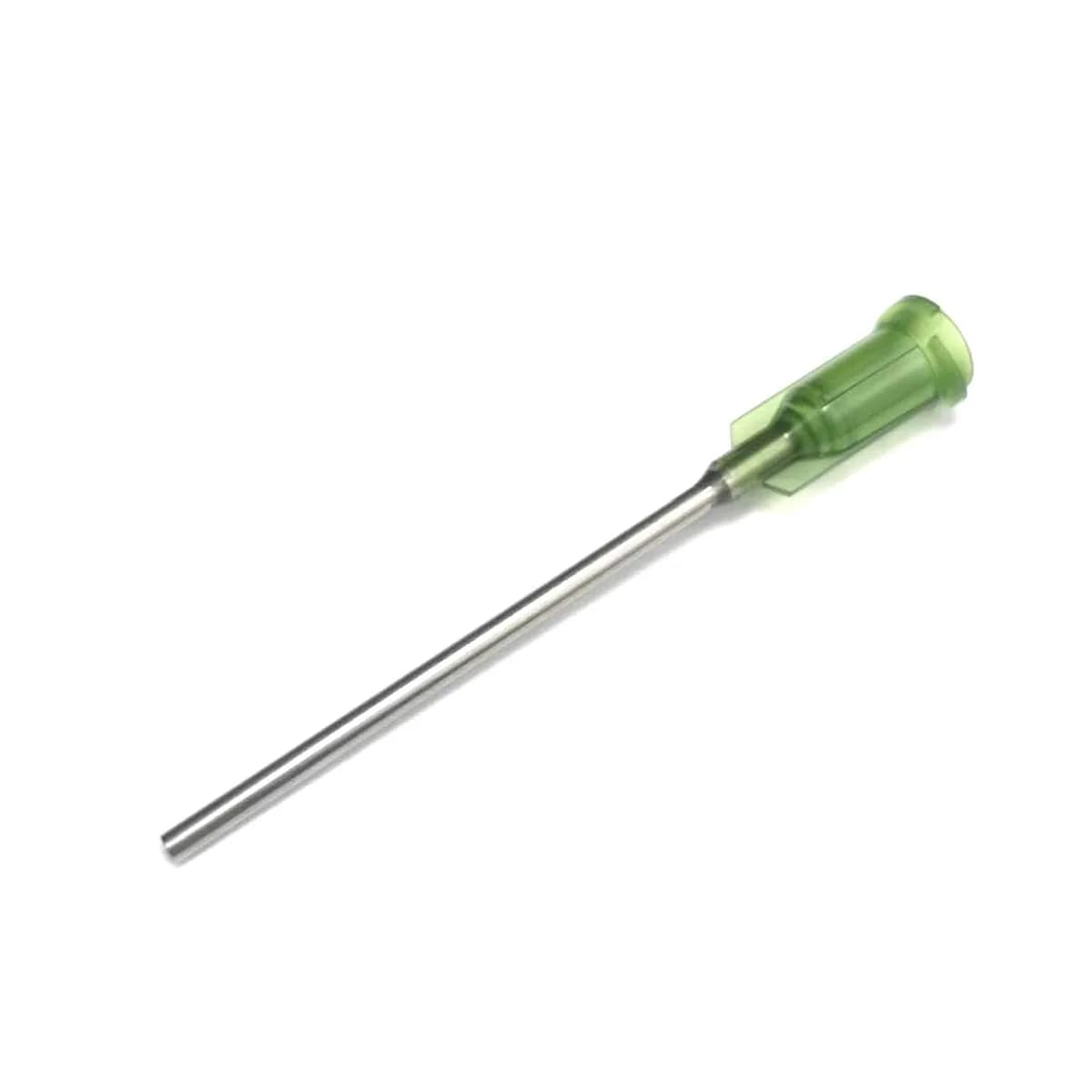 SANANTS 14 Gauge Blunt Tip Dispensing Needles 1.5in (3.8cm) Luer Lock, Olive, 50 Pcs | Industrial Precision Applicator