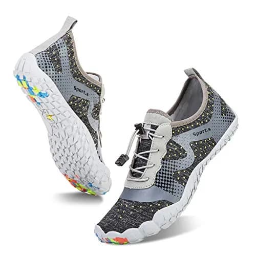 WateLves Water Shoes for Men Women Barefoot Quick-Dry Aqua Sock | Outdoor Athletic Sport Shoes (A-Light Gray, 44) thumbnail 1