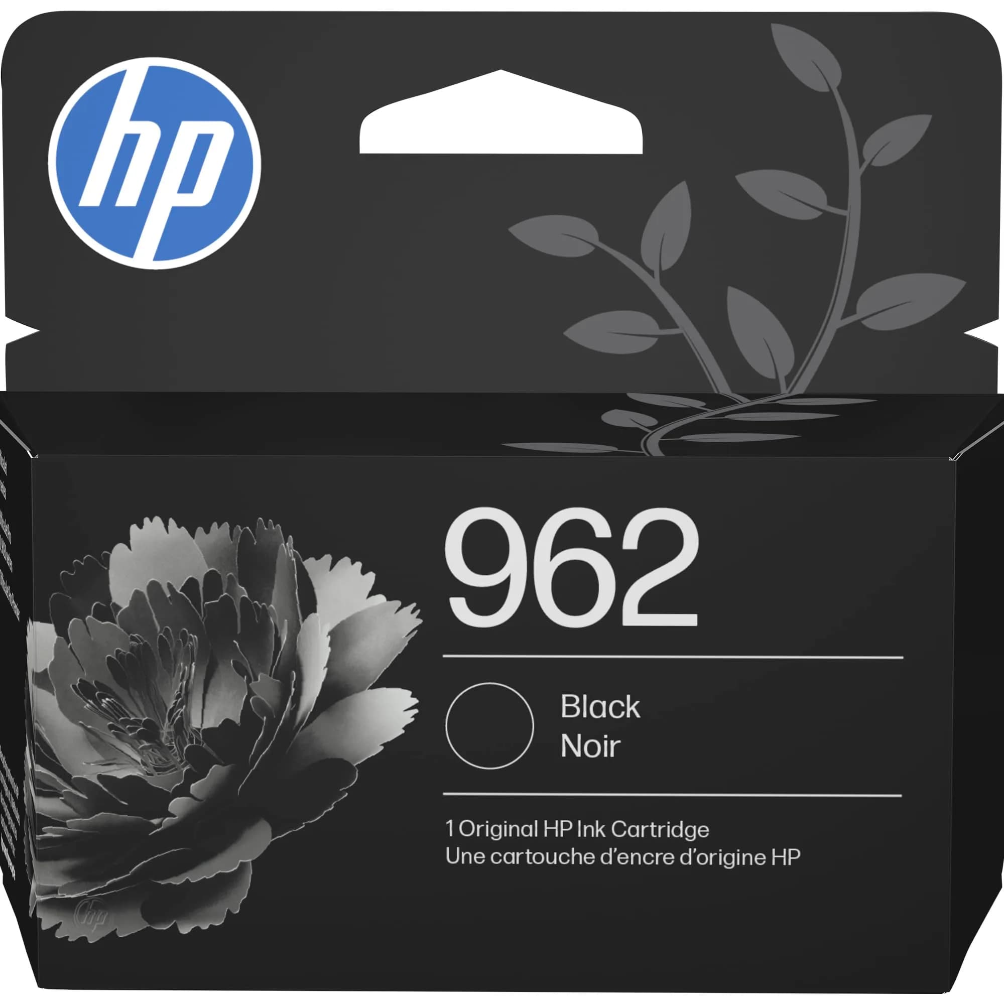 HP 962 Cyan, Magenta, Yellow Ink Cartridges | 700 Pages Per Color | Compatible with OfficeJet 9010, 9020 Series — Black
