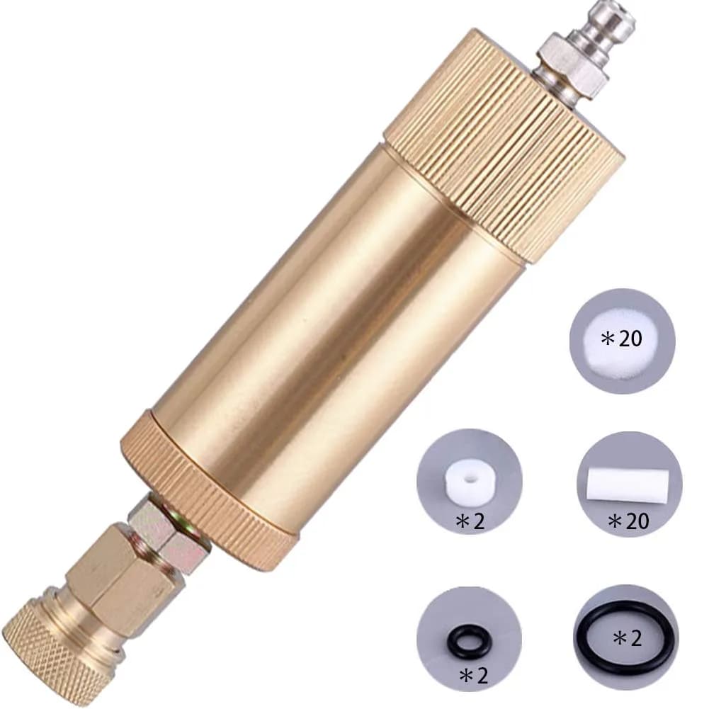 La La Pet High Pressure Air Filter Water-Oil Separator 30MPa | Aluminum, Gold
