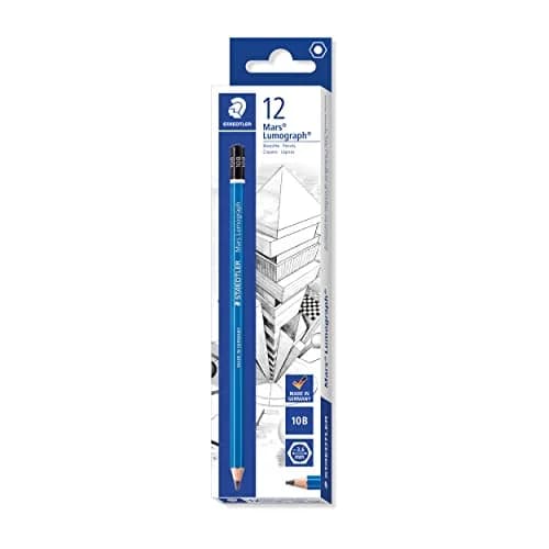 STAEDTLER Mars Lumograph 10B Graphite Pencil 1 Count (Pack of 12) | Very Soft, Break-Resistant Bonded Lead for Sketching & Drawing thumbnail 1