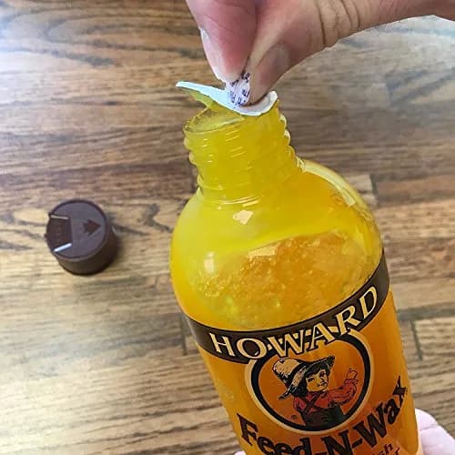 Howard Feed-N-Wax Wood Polish & Conditioner, Orange Scent, 16 fl oz (96 fl oz Total) | Cleans, Conditions, and Protects Wood Surfaces thumbnail 4