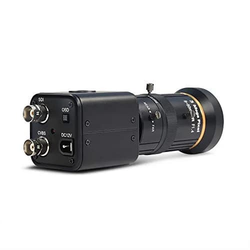 MOKOSE SDI Camera HD-SDI 2MP 1080P CCTV Security Camera with 5-50mm Manual Varifocal Lens | 126x44x44mm Metal Body thumbnail 6