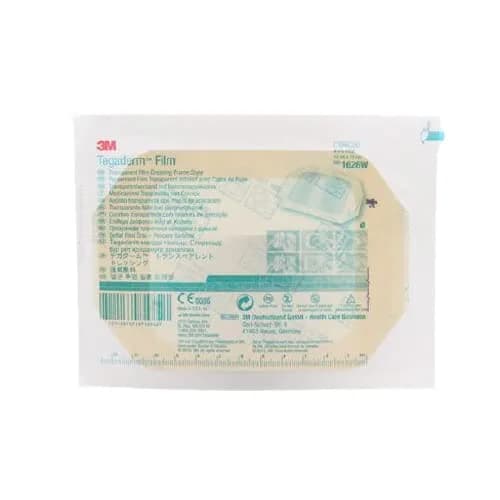3M Tegaderm Transparent Dressing 4" x 4 3/4" | Waterproof, Breathable, Sterile Wound Cover - main product image