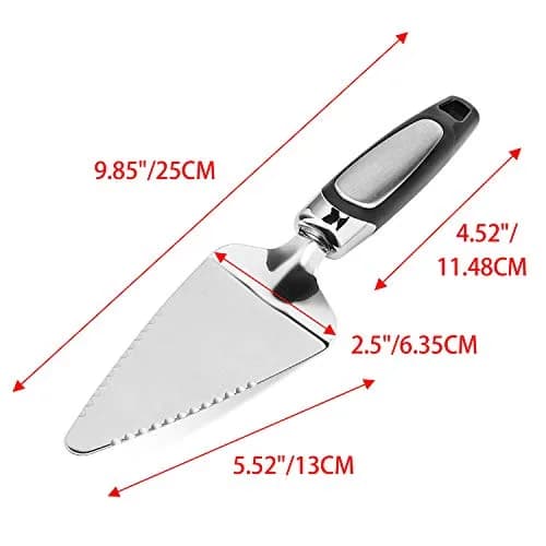 Awpeye Stainless Steel Pie Cutter and Server 9.85in | Sharp Serrated Edges for Desserts thumbnail 2