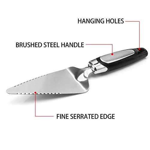 Awpeye Stainless Steel Pie Cutter and Server 9.85in | Sharp Serrated Edges for Desserts thumbnail 3