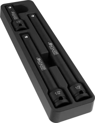 LEXIVON 1/2" Drive Impact Driver Extension Bar Set 3-Piece 3" 6" & 8" Long | Hardened Chrome Vanadium Steel thumbnail 2