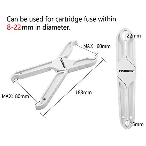 VANTRONIK Fuse Puller Tool for Large Cylindrical Fuse and Bulb, 7.2-inch | Insulated Non-Conductive ABS Handle thumbnail 4