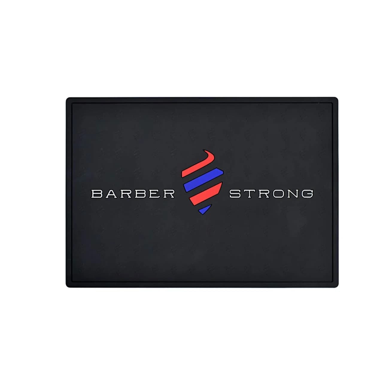 Barber Strong The Barber Mat 19" x 13" Red | Protects Countertops & Tools — Black