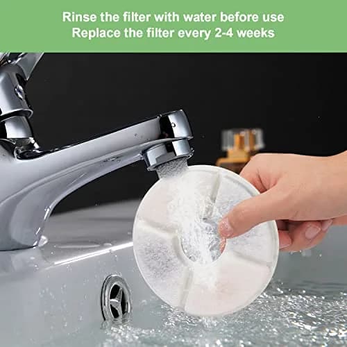 Wonder Creature Cat Water Fountain Filter Replacement 6 Pack | 2.4L Stainless Steel Filter | Easy to Replace & Clean thumbnail 4