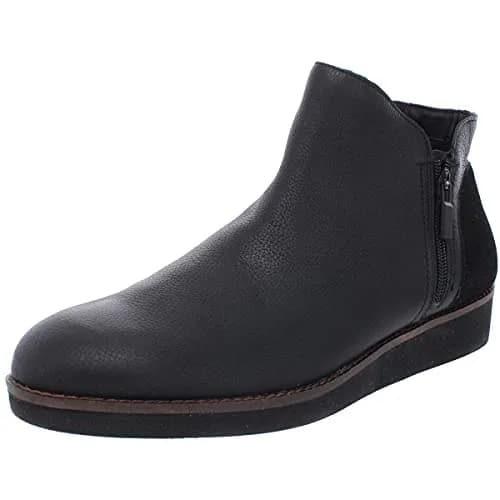 SoftWalk Wesley Black Suede 10.5 W (D) | Comfortable Ankle Boot with Asymmetric Zip thumbnail 1