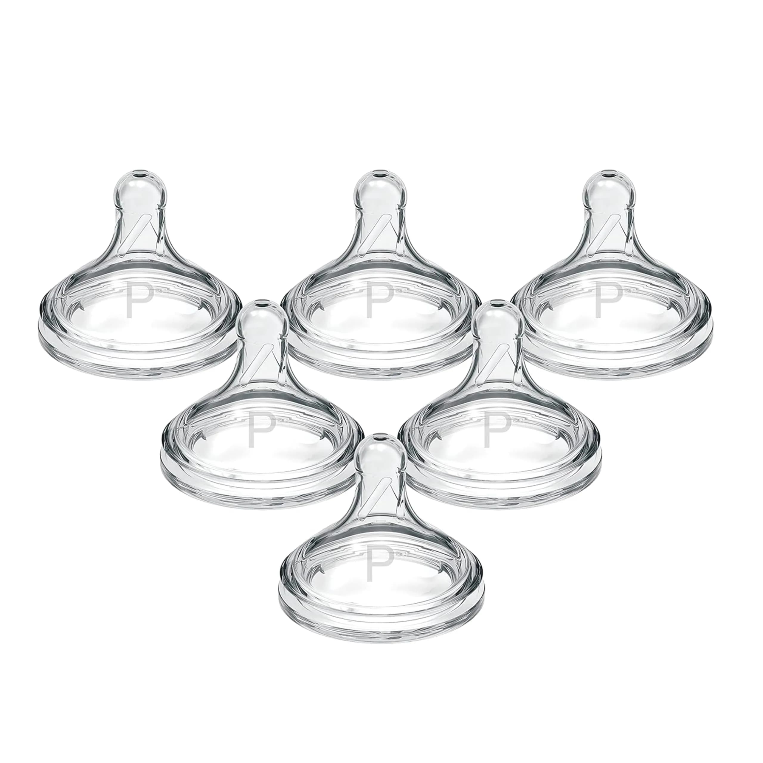 Dr. Brown's Wide-Neck Level 2 Medium Flow Nipple, 3m+, 6-Pack | Clinically Proven Anti-Colic — Preemie, 0m+ / Nipple