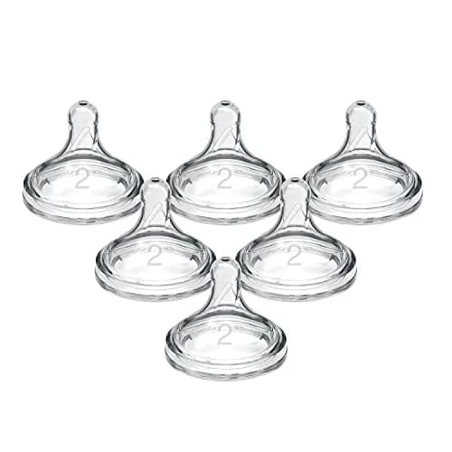 Dr. Brown's Wide-Neck Level 2 Medium Flow Nipple, 3m+, 6-Pack | Clinically Proven Anti-Colic thumbnail 1